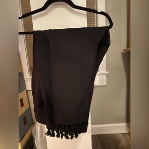 Black Philosophy brand stretch leggings with fringes 3x